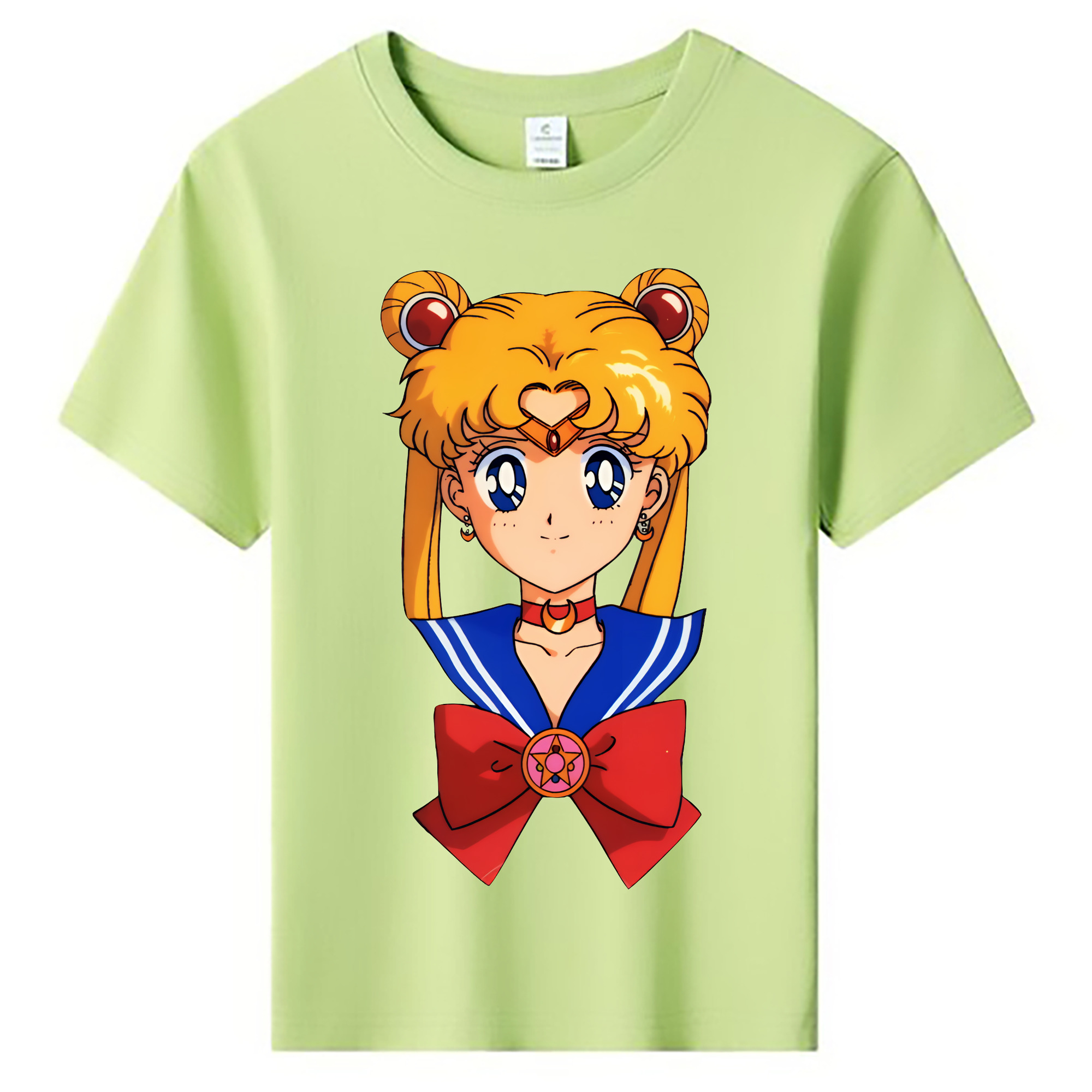 （画像用） 美少女戦士セーラームーン 月野 うさぎ つきの うさぎ Sailor Moon Tsukino Usagi 綿100％キッズTシャツ（フロントプリント）